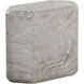 Spezza 22.75 X 18.75 inch Marble Look / Grey Outdoor Side Table, Low